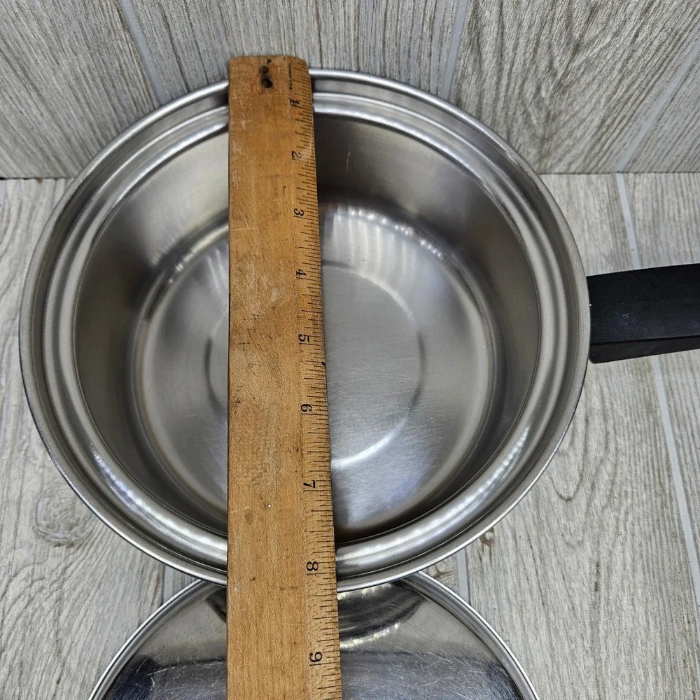 Seal-O-Matic Thermium Multi-Plex‎ Stainless Steel Saucepan with Lid Made in USA